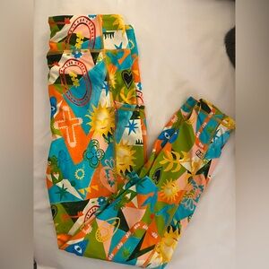 Never Fully Dressed Bright Hope Orange Sports Leggings